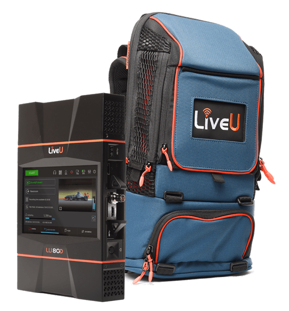 LiveU LU800 bonded-cellular backpack unit
